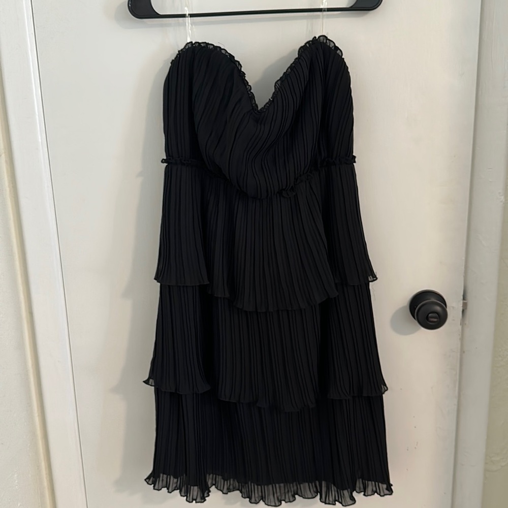 Like new black strapless dress